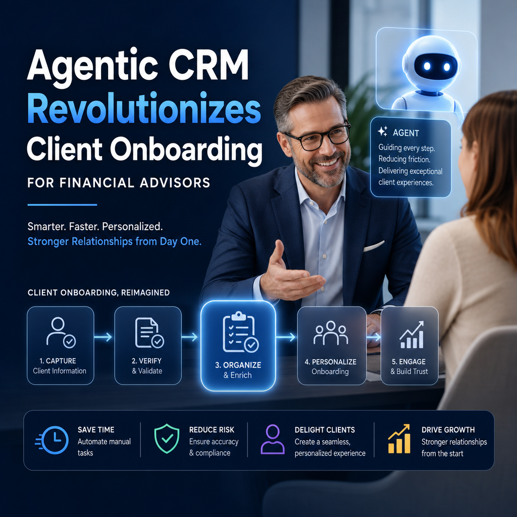 Illustration of Agentic CRM Revolutionizes Client Onboarding for Financial Advisors
