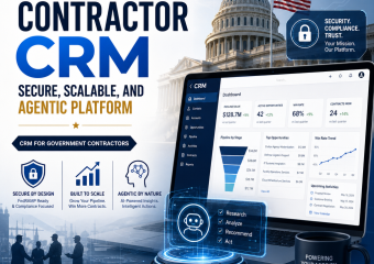 CRM for government contractors illustration for Government Contractor CRM: Secure, Scalable, and Agentic Platform