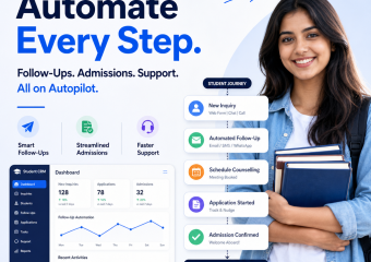 student follow-up automation illustration for Student CRM That Automates Follow-Ups, Admissions, and Support