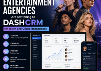 DASHCRM talent management illustration for Why Entertainment Agencies Are Switching to DASHCRM for Talent and Client Manageme