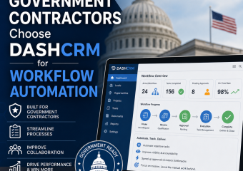 Illustration of Why Government Contractors Choose DASHCRM for Workflow Automation